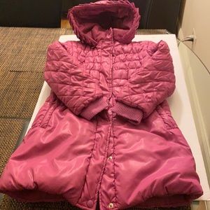 Used, American Widgelton Girl Coat, Pink, Size 8X